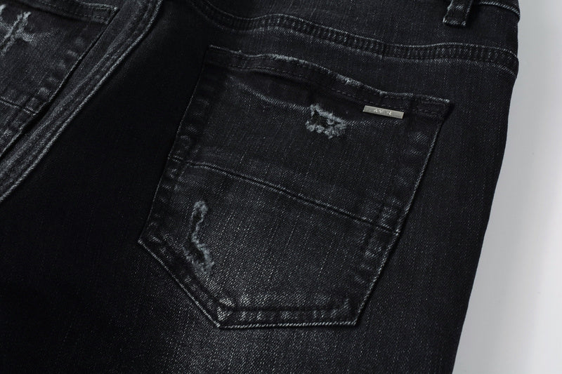 AMIRI Slim Fit Distressed Jeans – Full Length Denim