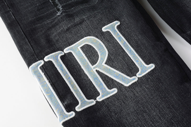 AMIRI Slim Fit Distressed Jeans – Full Length Denim