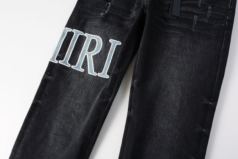 AMIRI Slim Fit Distressed Jeans – Full Length Denim