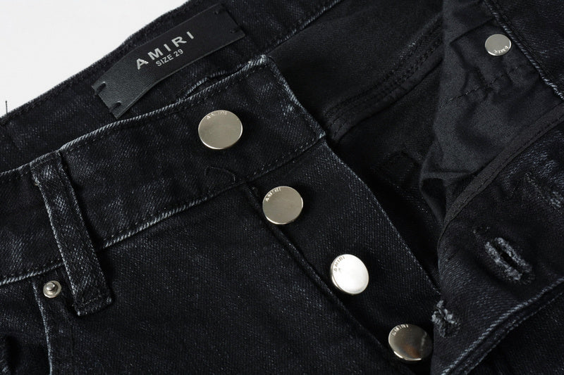 AMIRI Slim Fit Distressed Jeans – Full Length Denim