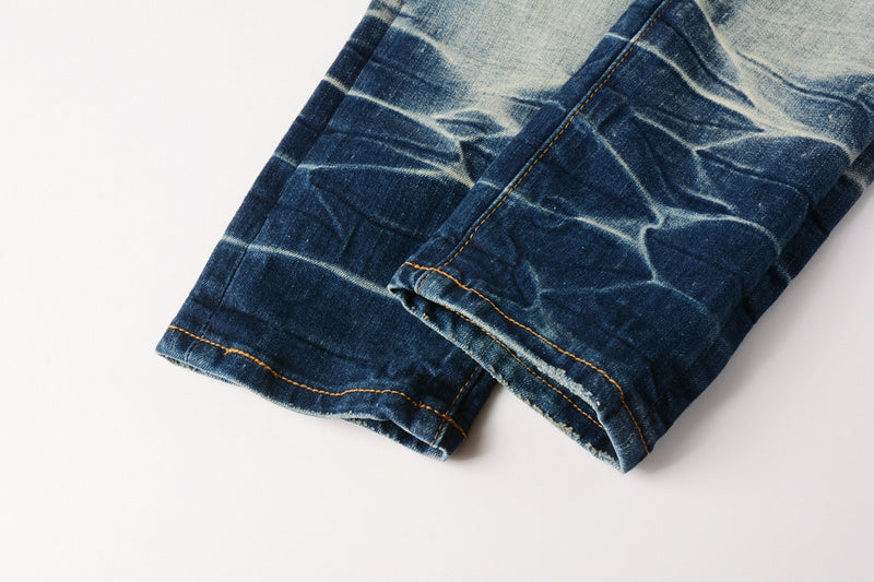 AMIRI Slim Fit Distressed Jeans – Full Length Denim