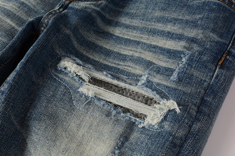 AMIRI Slim Fit Distressed Jeans – Full Length Denim