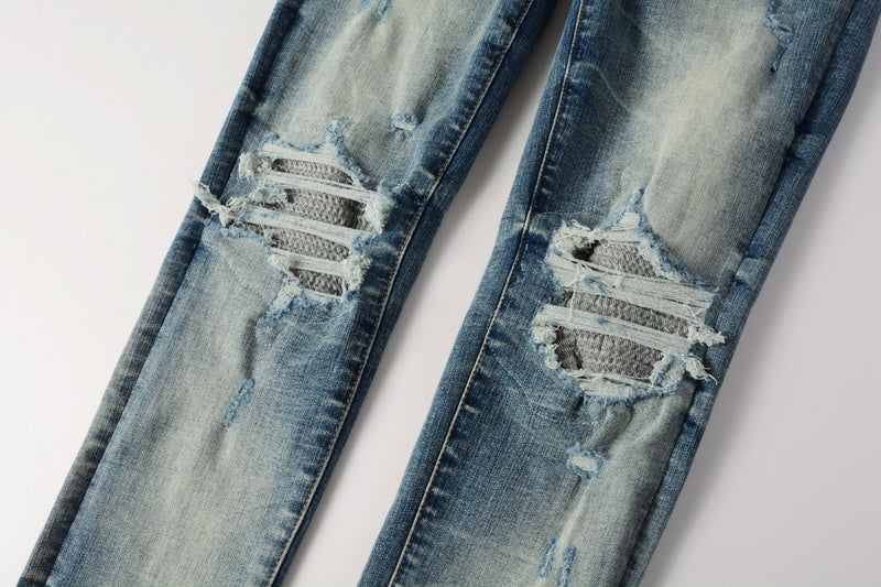 AMIRI Slim Fit Distressed Jeans – Full Length Denim