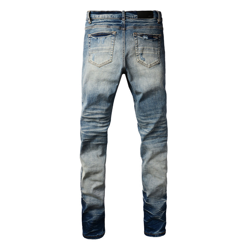 AMIRI Slim Fit Distressed Jeans – Full Length Denim