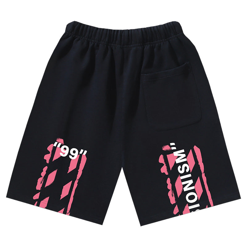 OFF-WHITE "Circle OFF" Badge Logo Cotton Sweatshorts