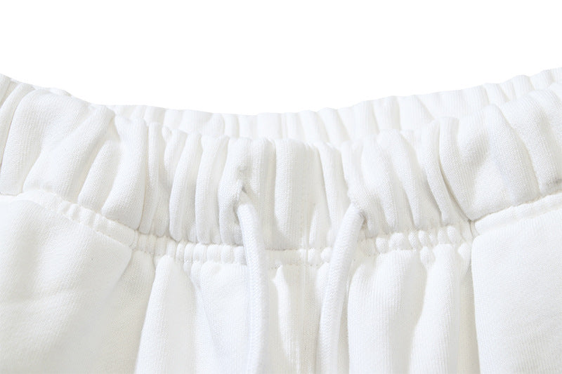 OFF-WHITE "Tape Circle" Deconstructed Logo Cotton Sweatshorts