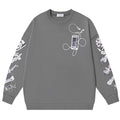 Off-White Logo-Print Cotton Crewneck Sweatshirt