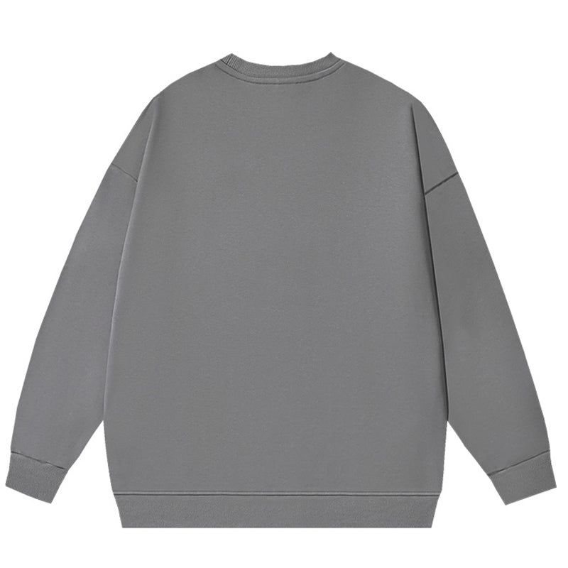 Off-White Spray-Paint Logo Cotton Crewneck Sweatshirt