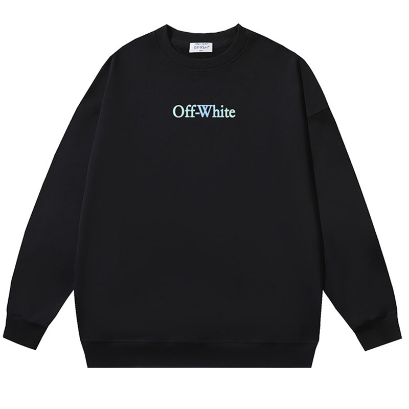 Off-White Graphic-Print Cotton Crewneck Sweatshirt