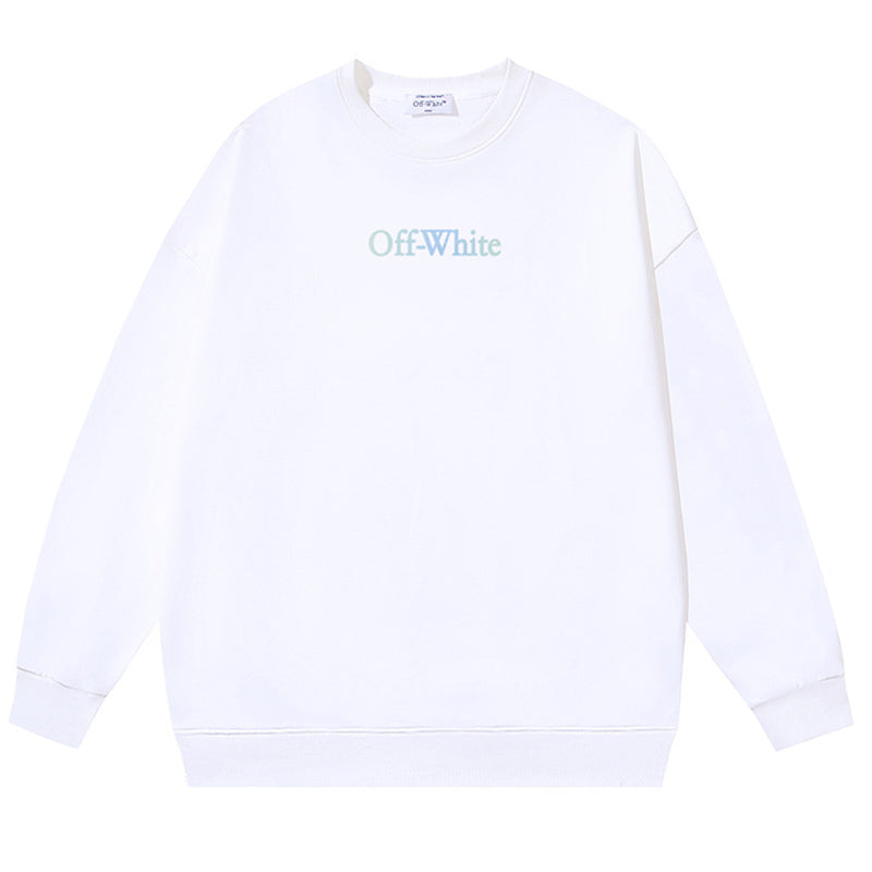 Off-White Graphic-Print Cotton Crewneck Sweatshirt