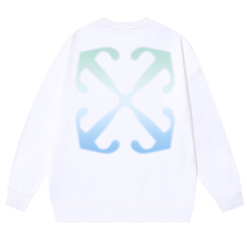 Off-White Graphic-Print Cotton Crewneck Sweatshirt