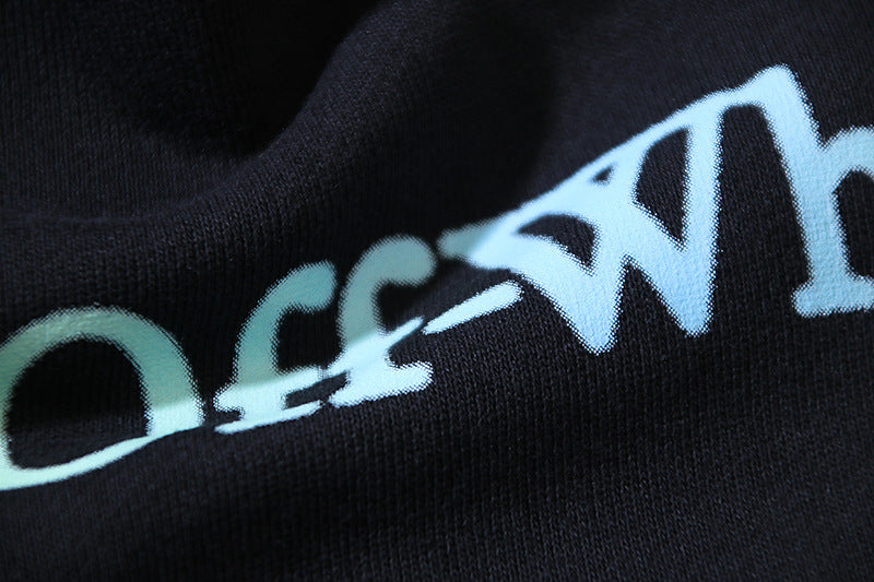 Off-White Graphic-Print Cotton Crewneck Sweatshirt
