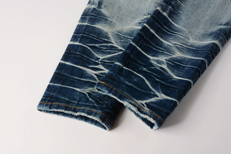 AMIRI Slim Fit Distressed Jeans – Full Length Denim