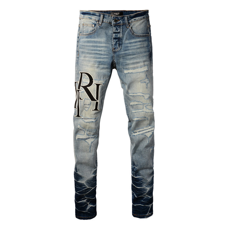 AMIRI Slim Fit Distressed Jeans – Full Length Denim