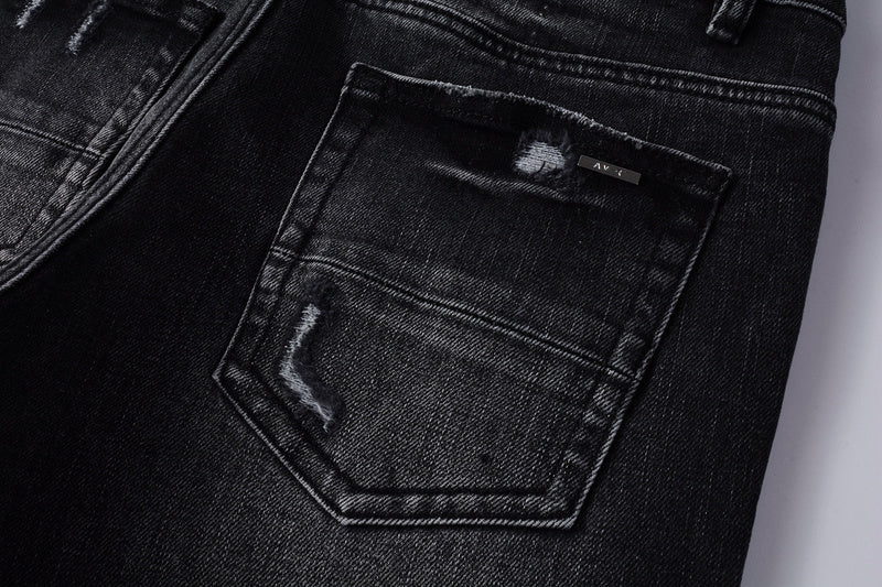 AMIRI Slim Fit Distressed Jeans – Full Length Denim