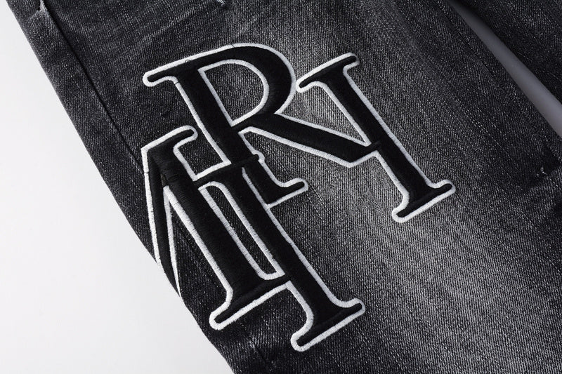 AMIRI Slim Fit Distressed Jeans – Full Length Denim