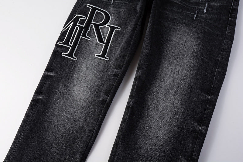 AMIRI Slim Fit Distressed Jeans – Full Length Denim