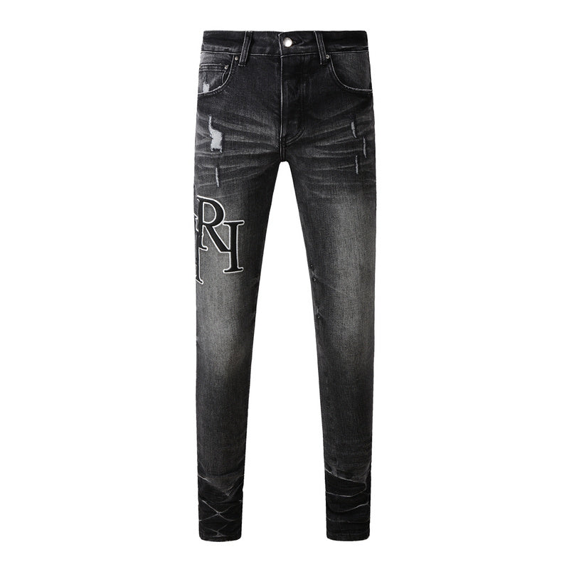AMIRI Slim Fit Distressed Jeans – Full Length Denim