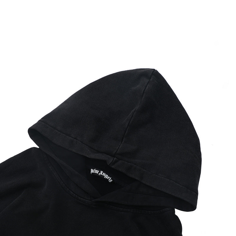 Palm Angels Logo-Print Hoodie – Black Men's Premium Cotton Hoodie