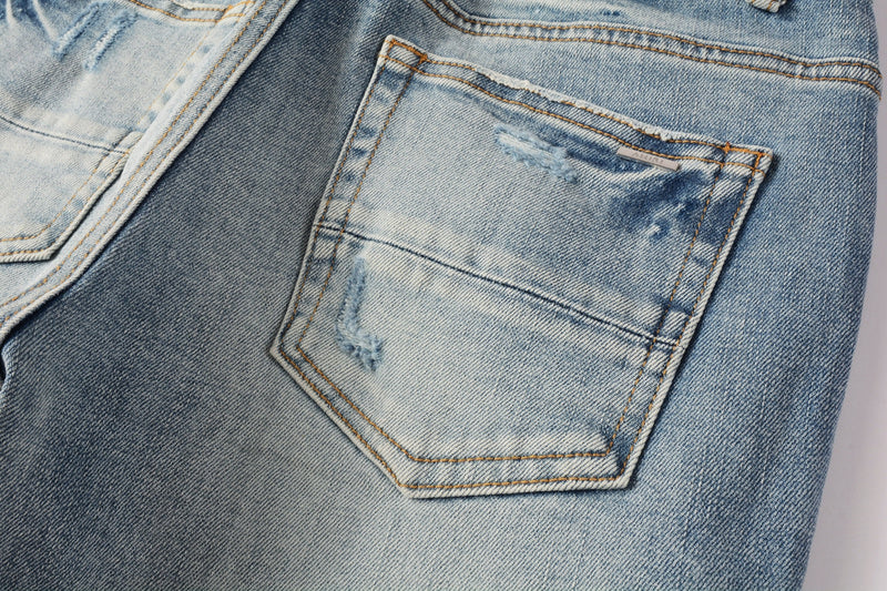 AMIRI Slim Fit Distressed Jeans – Full Length Denim