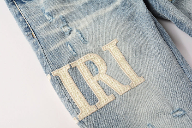 AMIRI Slim Fit Distressed Jeans – Full Length Denim