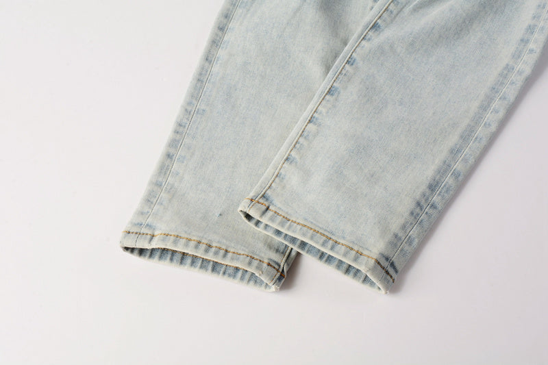 AMIRI Slim Fit Distressed Jeans – Full Length Denim