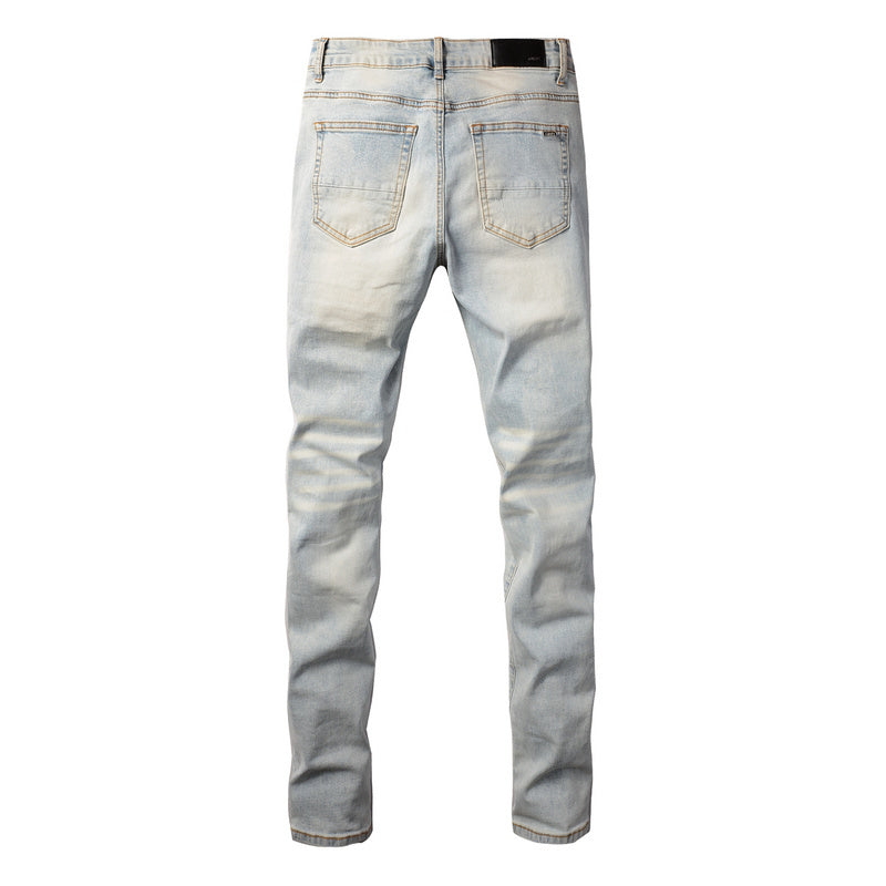 AMIRI Slim Fit Distressed Jeans – Full Length Denim