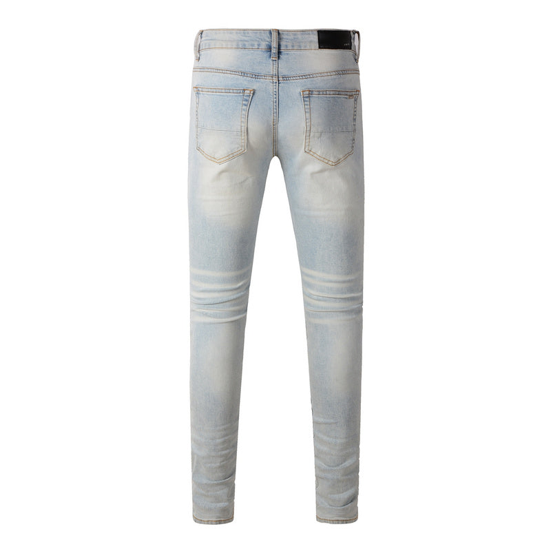 AMIRI Slim Fit Distressed Jeans – Full Length Denim