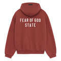 Fear Of God STATE Full-Zip Hoodie – Crimson Red