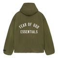 Fear Of God Essentials Arch Logo Hooded Jacket – Military Olive