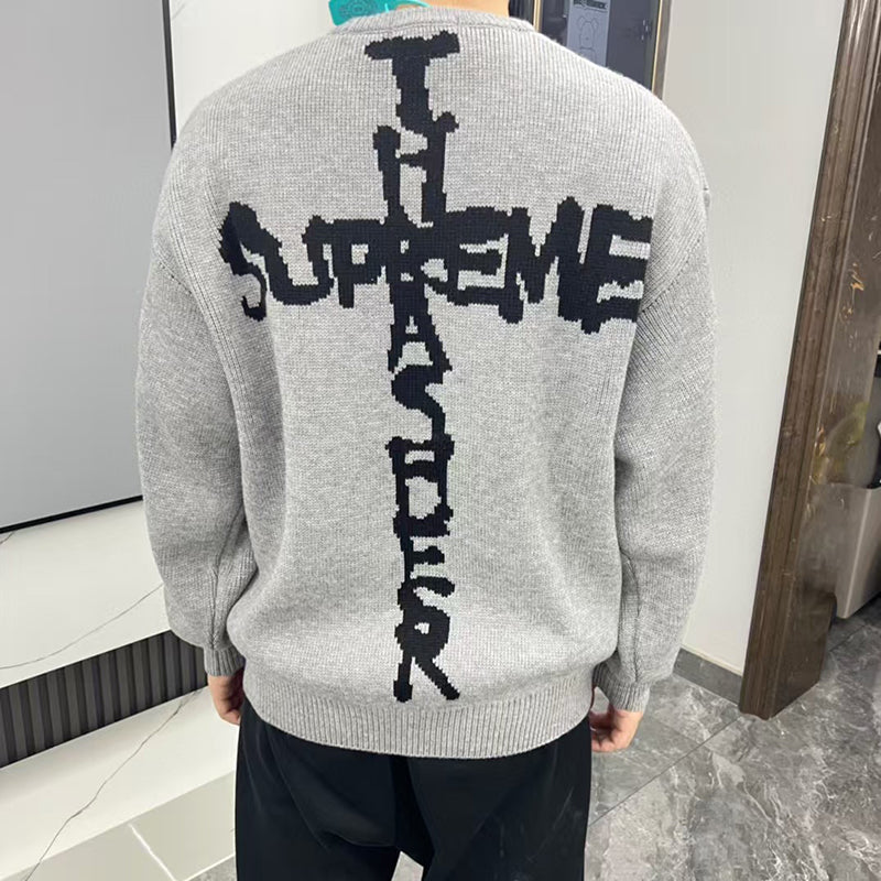 Supreme x Thrasher FW24 Cross Logo Crewneck Sweater