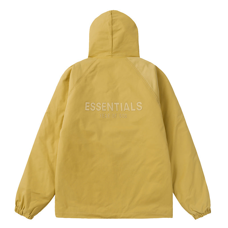 Fear Of God Essentials Padded Hooded Jacket – Yellow / Purple