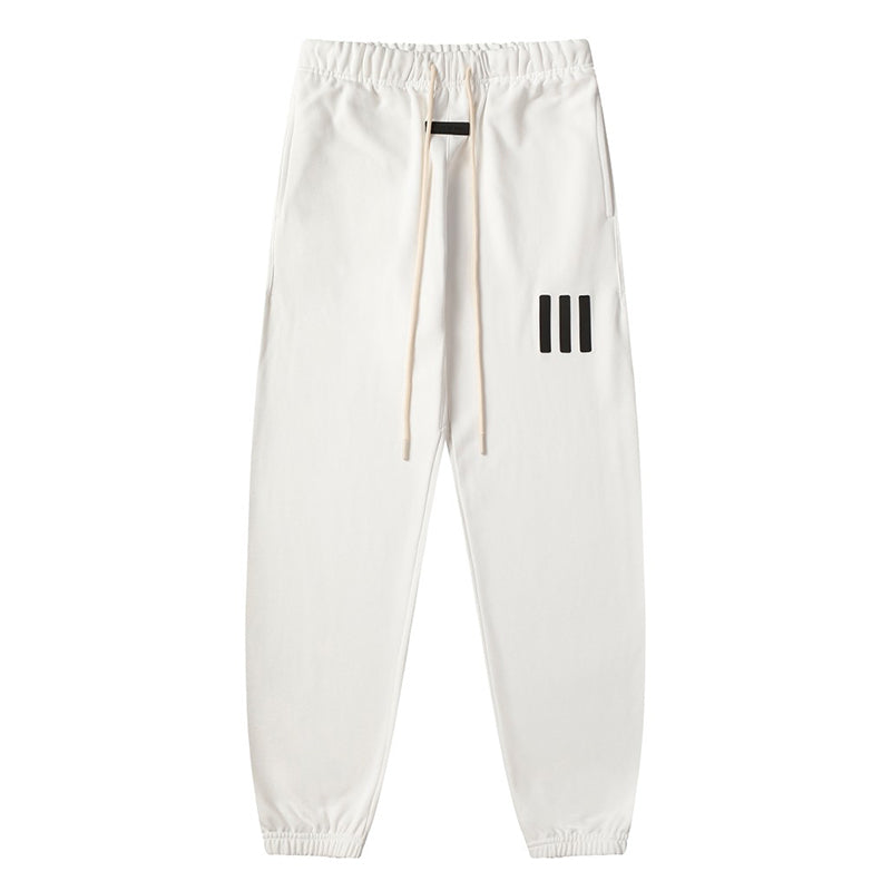 Fear Of God Essentials III Triple Bar Logo Sweatpants – Black / White