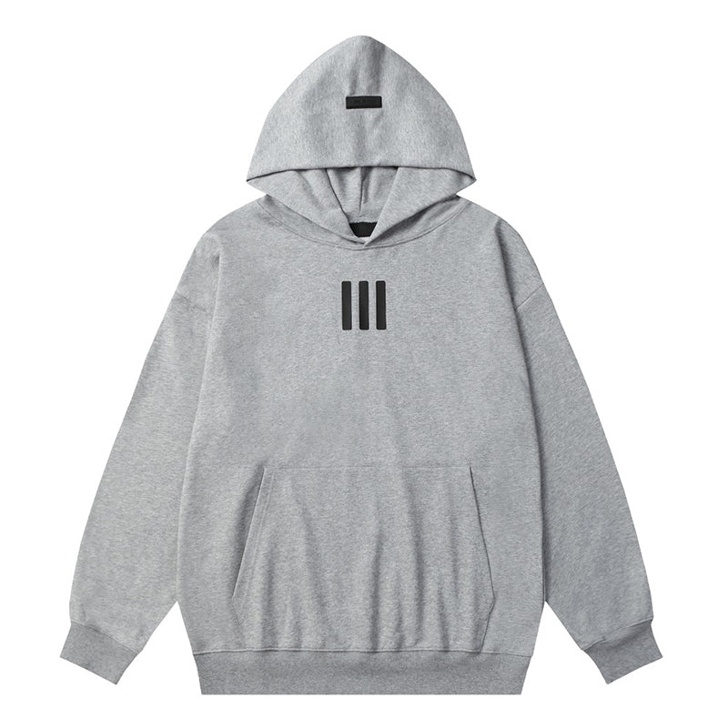 Fear Of God Essentials Hoodie – Grey / White Grey