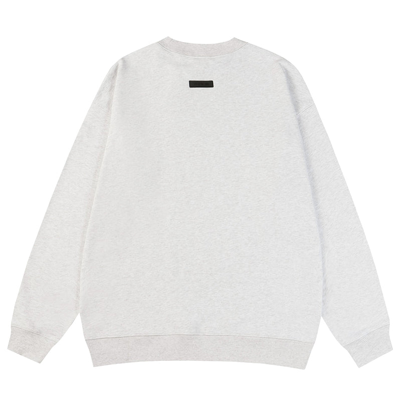 Fear of God Essentials Logo Sweatshirt – Black / White Grey