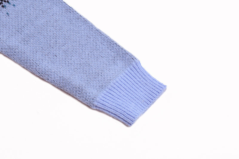 AMIRI PREEMO Logo Knitted Sweater – Blue