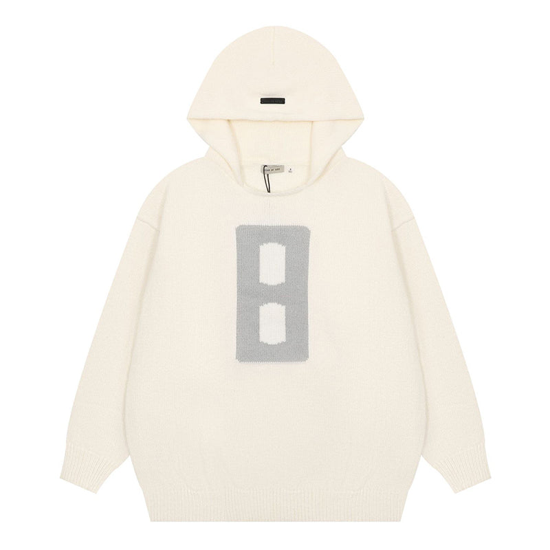 Fear Of God 8 Knitted Sweater Hoodie – Black / Grey / Apricot