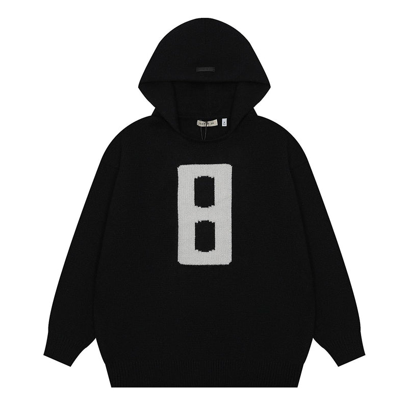 Fear Of God 8 Knitted Sweater Hoodie – Black / Grey / Apricot