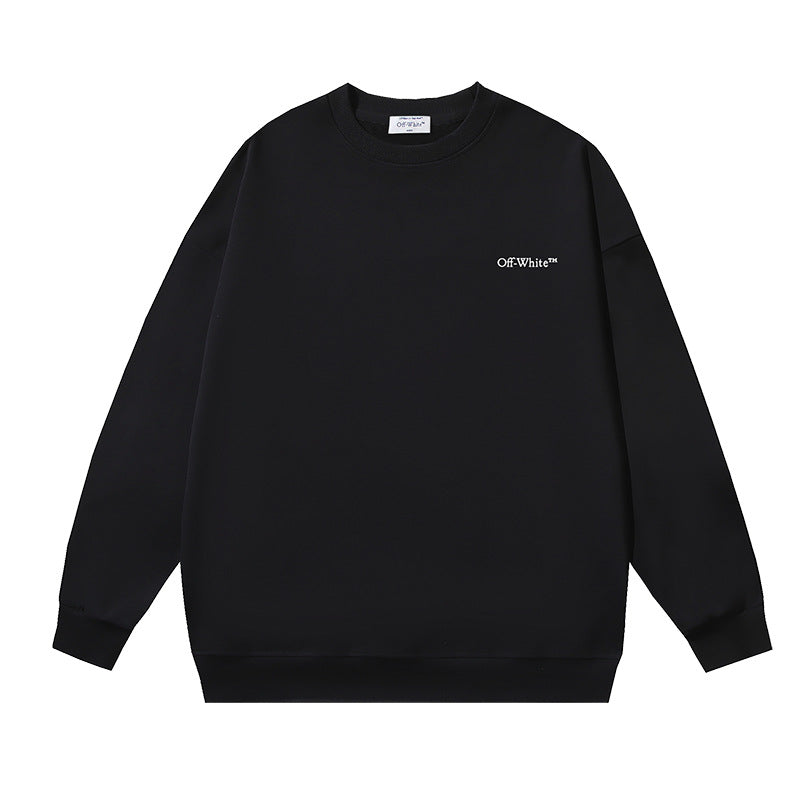 Off-White Logo Cotton Crewneck Sweatshirt