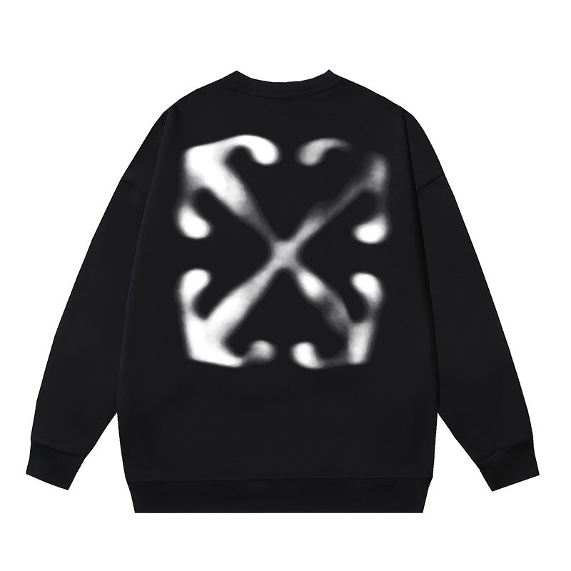 Off-White Logo Cotton Crewneck Sweatshirt