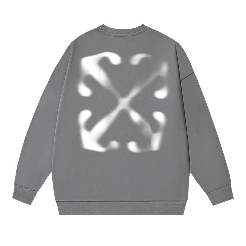 Off-White Logo Cotton Crewneck Sweatshirt