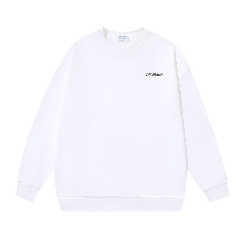 Off-White Logo Cotton Crewneck Sweatshirt — Essential Edition