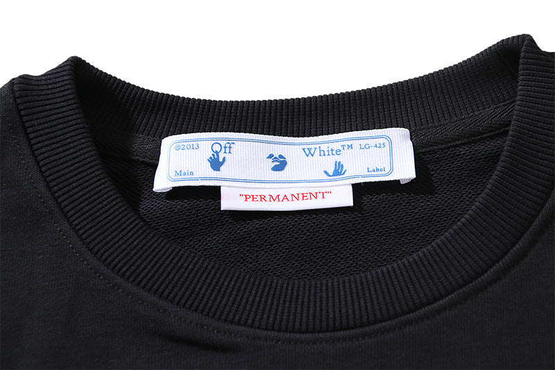 Off-White Logo Cotton Crewneck Sweatshirt — Layering Edition