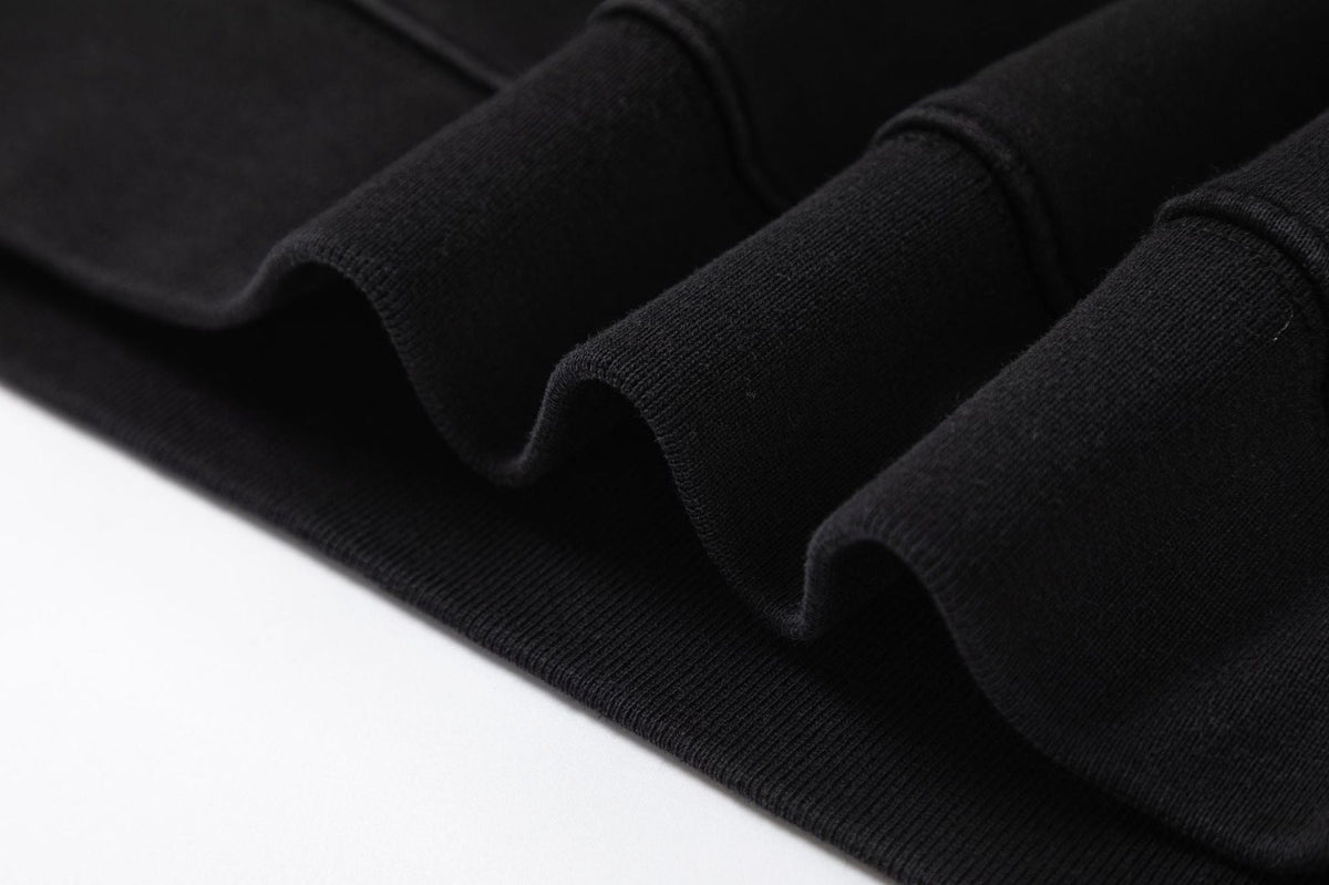 Off-White Logo Drawstring Hoodie — Black