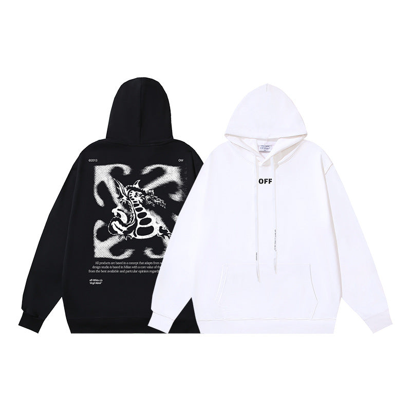 OFF-WHITE Dragon Arrow Graphic Hoodie