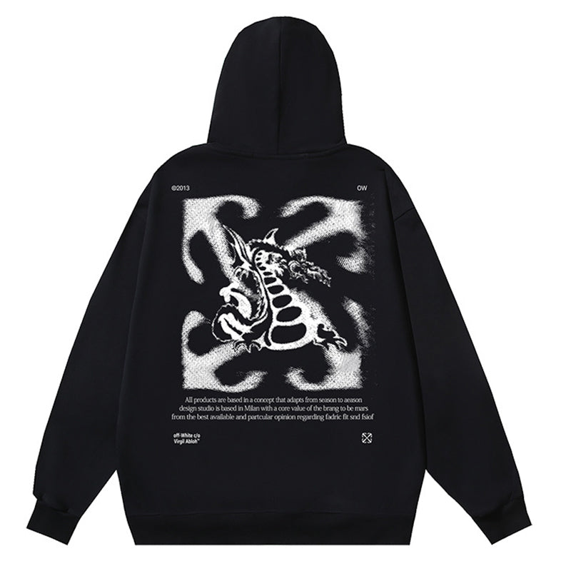 OFF-WHITE Dragon Arrow Graphic Hoodie