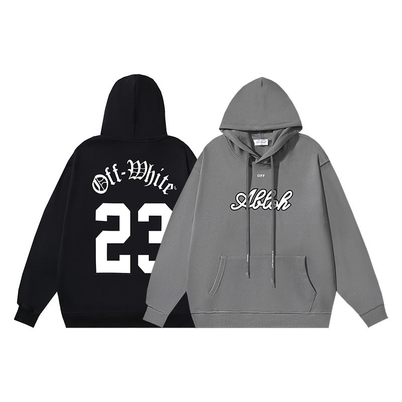 Off-White Logo Drawstring Hoodie