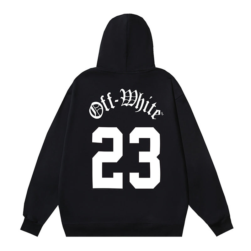 Off-White Logo Drawstring Hoodie