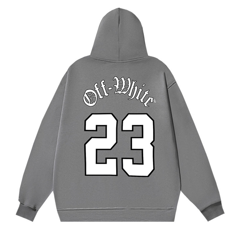 Off-White Logo Drawstring Hoodie