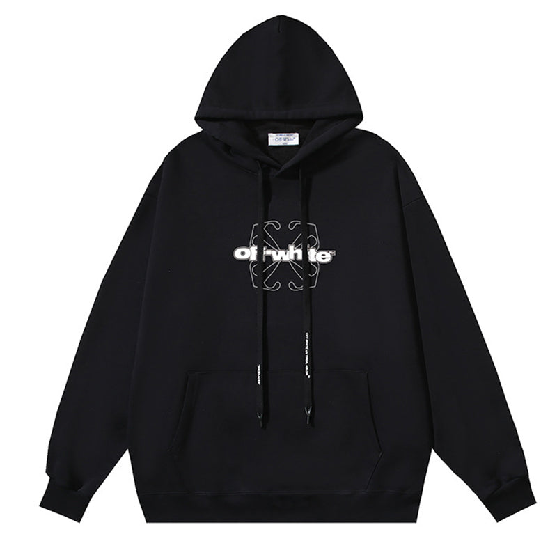 Off-White Logo Drawstring Hoodie